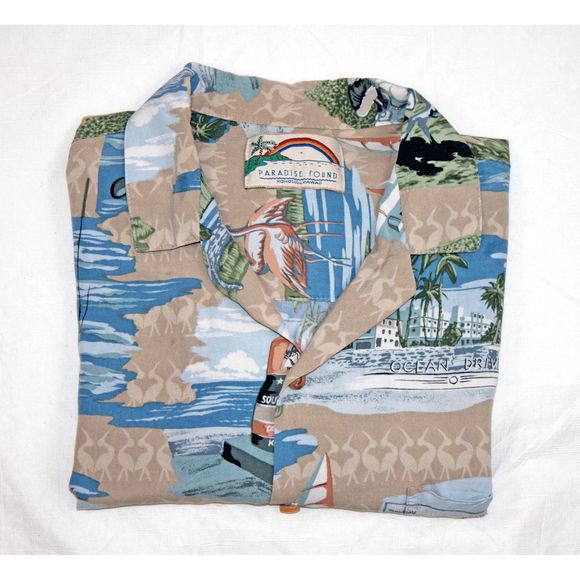 Paradise Found Short Sleeve Button Front Shirt - Picture 4 of 5